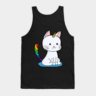 Cat unicorn Tank Top